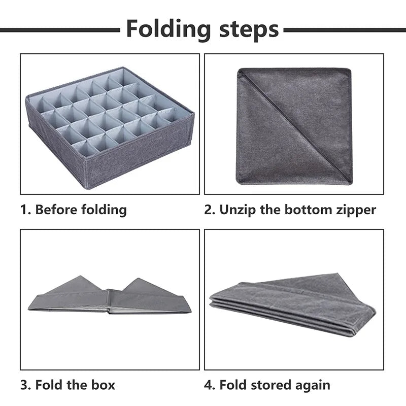 Dresser Drawer Organizer | Closet Storage Box for Clothes