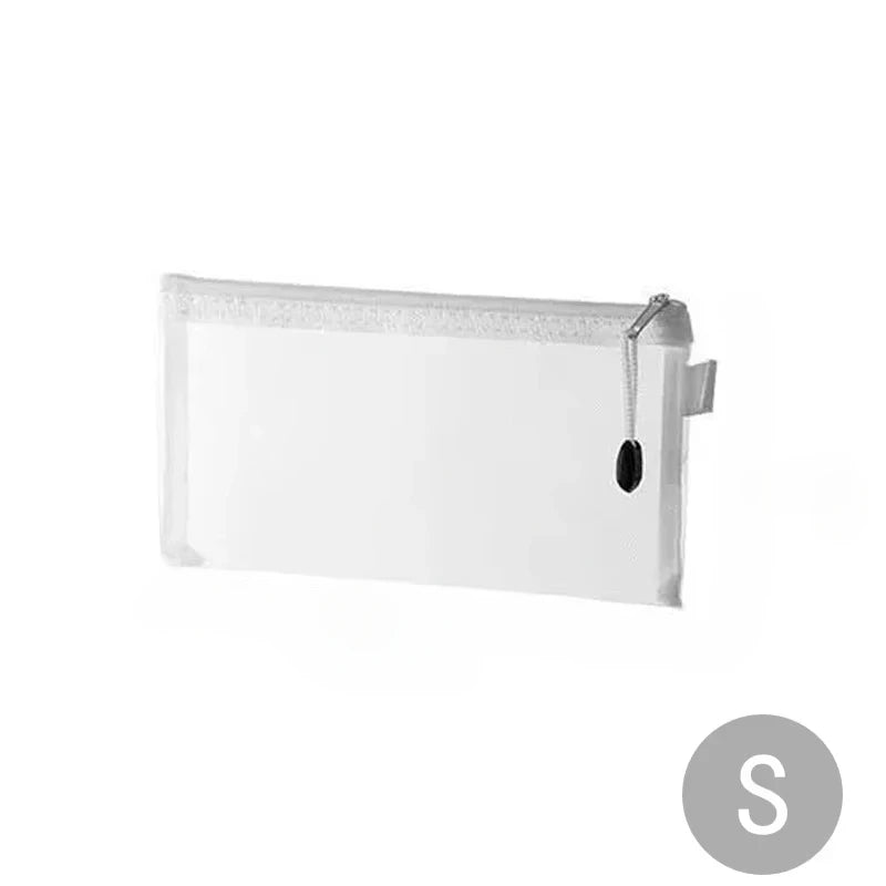Mesh Zipper Organizer Bags | Transparent Nylon Storage Pouches for Puzzles, Toys, Games & Art Supplies | Home Organization
