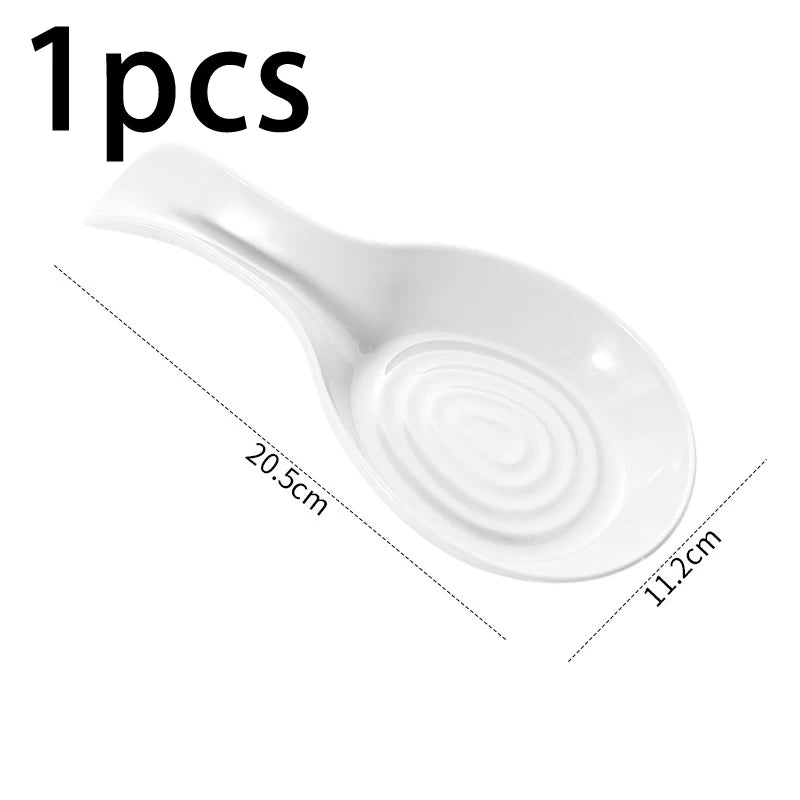 Large Kitchen Spoon Rest Holder | Heat-Resistant Cooking Utensil Rest | Countertop Spoon Holder