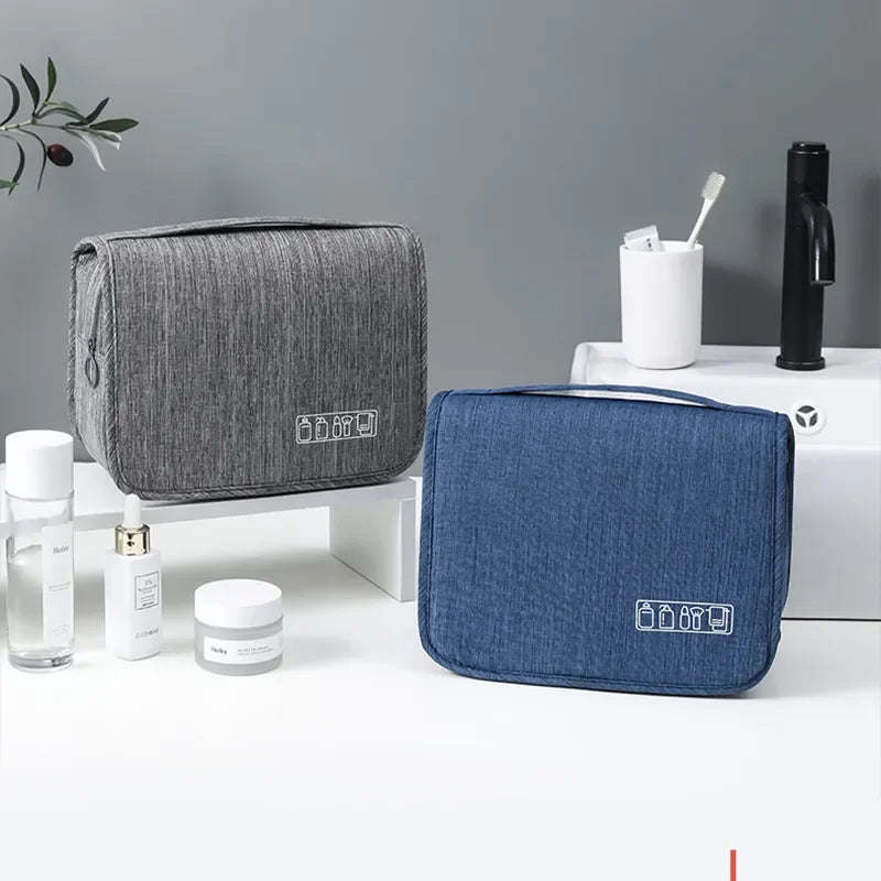 Waterproof Hanging Toiletry Bag | Home or Travel Organizer | Cosmetic & Bathroom Storage Pouch for Men & Women