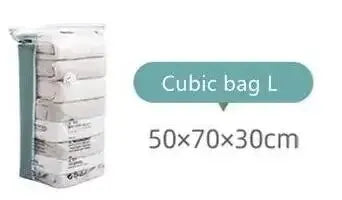 No-Pump Vacuum Storage Bag | Large Compression Bag for Clothes, Blankets & Travel | Space-Saving Organizer