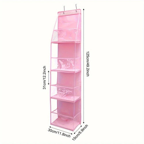 1pc Storage Hanging Bag Behind the Door, Suitable for Storing Cosmetics, Clothes, Hats, Shoes, and Towels in Various Room Types
