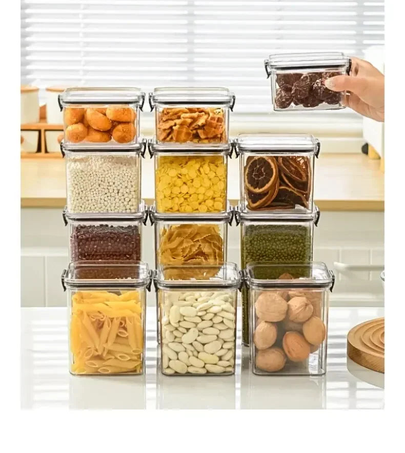 Sealed Jar High Quality Plastic Container Grain Storage Box Large Capacity Refrigerator Cabinet Storage Tank Moisture Proof ﻿New