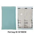No-Pump Vacuum Storage Bag | Large Compression Bag for Clothes, Blankets & Travel | Space-Saving Organizer