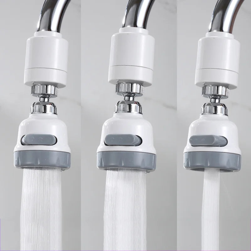 Universal Kitchen Faucet Adapter | 360° Rotating Faucet Extender | 2/3 Mode Water-Saving Spray Nozzle | Splash-Proof Faucet Aerator