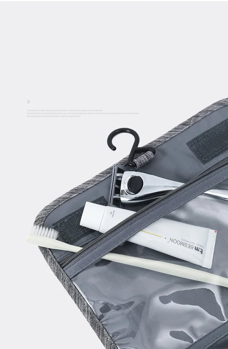Waterproof Hanging Toiletry Bag | Home or Travel Organizer | Cosmetic & Bathroom Storage Pouch for Men & Women