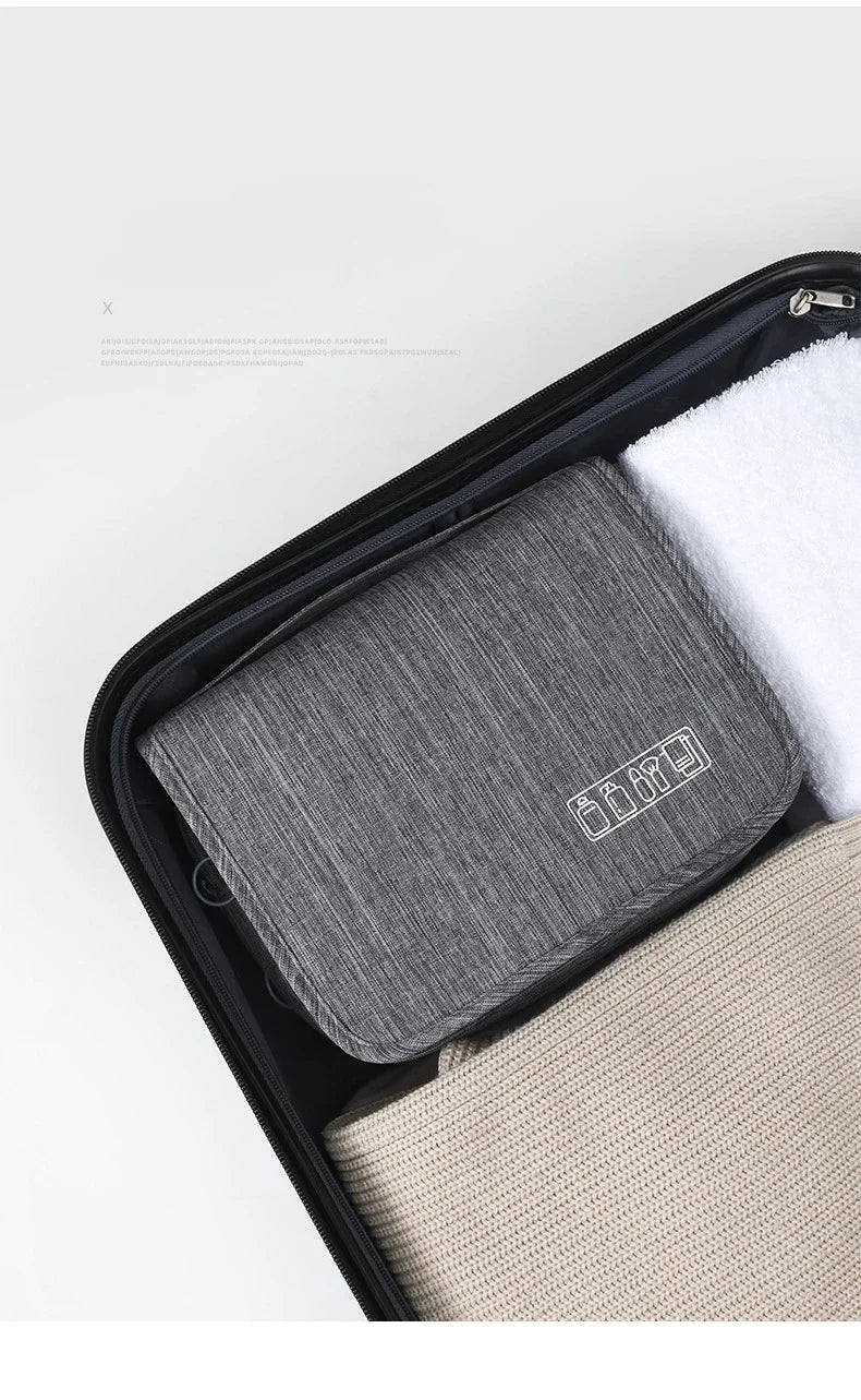 Waterproof Hanging Toiletry Bag | Home or Travel Organizer | Cosmetic & Bathroom Storage Pouch for Men & Women