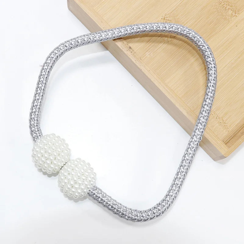 Pearl Magnetic Curtain Tiebacks | Decorative Curtain Clips