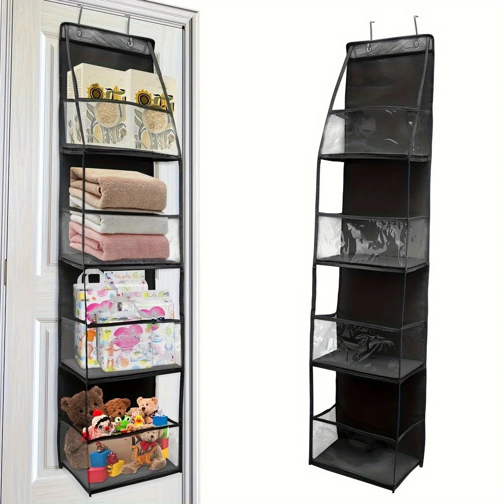 1pc Storage Hanging Bag Behind the Door, Suitable for Storing Cosmetics, Clothes, Hats, Shoes, and Towels in Various Room Types