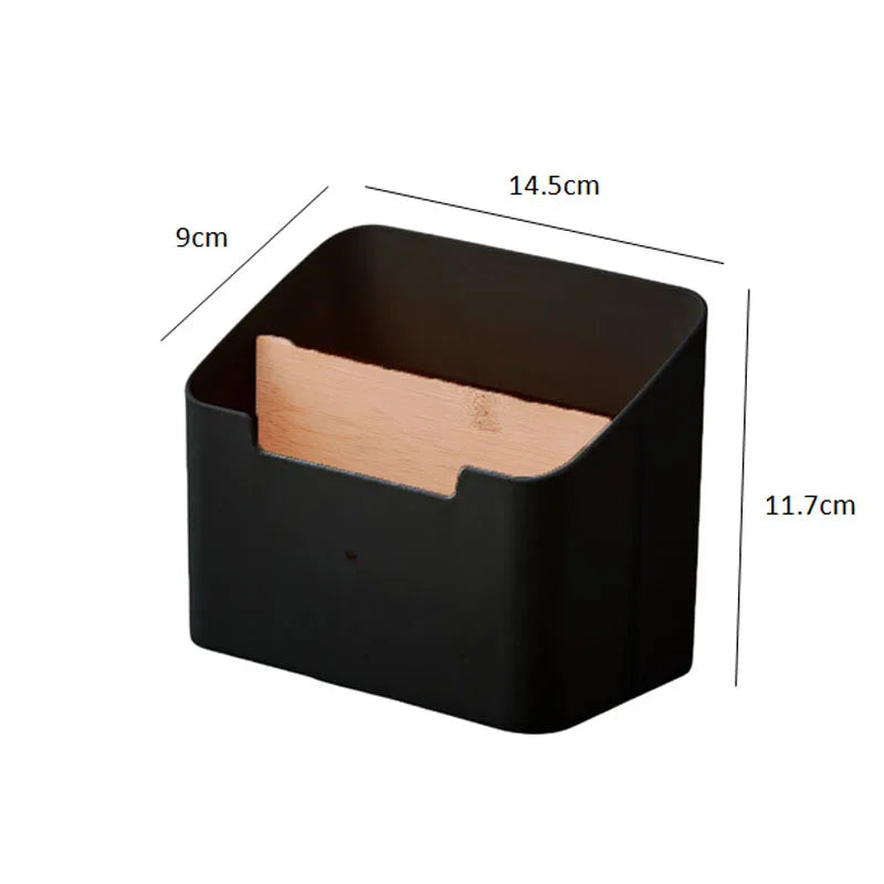 Plastic Desktop Storage Box for Remote Controls Tissues Cosmetics Office Supplies Living Room Organization