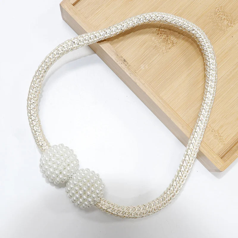 Pearl Magnetic Curtain Tiebacks | Decorative Curtain Clips