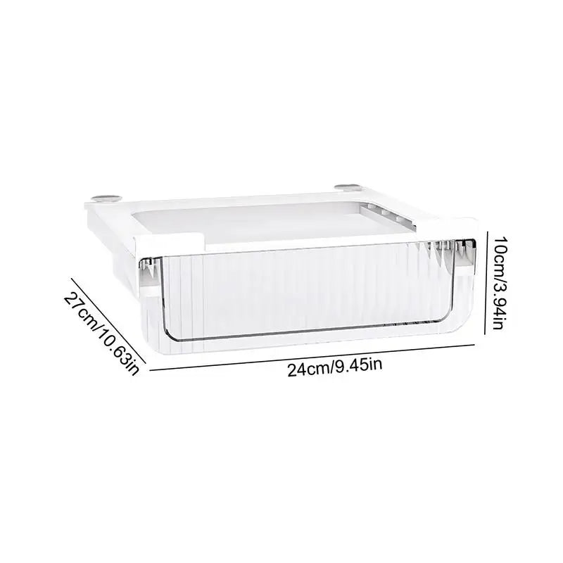 Clear Refrigerator Organizer Bin | Fridge Storage Drawer for Fruits, Vegetables & Deli Items | Kitchen Organization