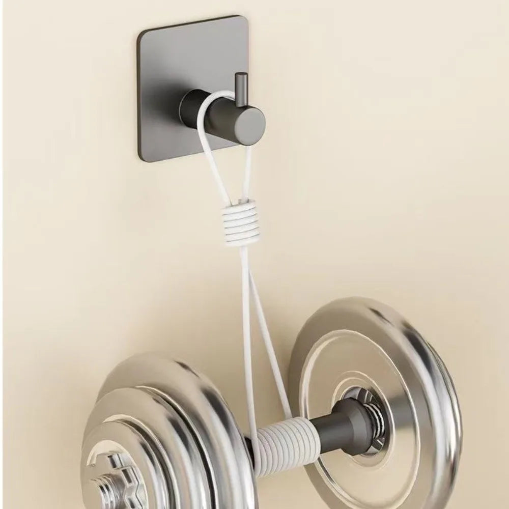 3pcs Multi-purpose Stainless Steel Wall Hooks Rust Proof Adhesive Hooks Bathroom Clothes Hooks Organization Accessory