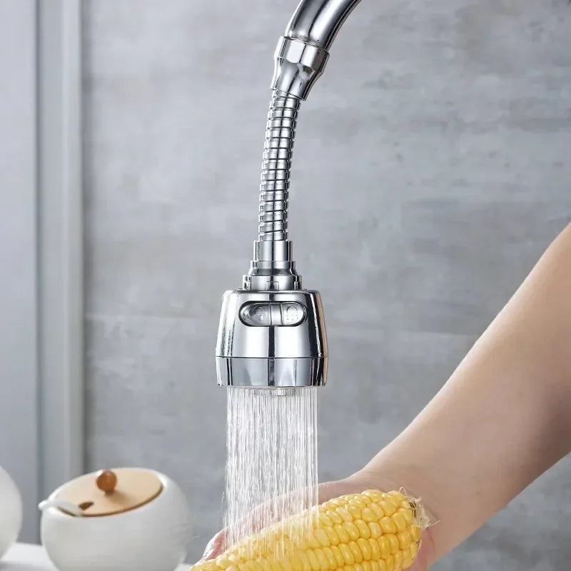 Universal Kitchen Faucet Adapter | 360° Rotating Faucet Extender | 2/3 Mode Water-Saving Spray Nozzle | Splash-Proof Faucet Aerator
