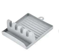 Kitchen Spoon Rest & Utensil Holder | Countertop Spatula Rack for Pot Lids & Cooking Tools | Space-Saving Spoon & Chopstick Organizer