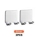 2/4PCS Adhesive Razor Holder Wall Mounted Bathroom For Shower Hook Rack Gillette Shaver Shaving Holder Black Plastic Hook