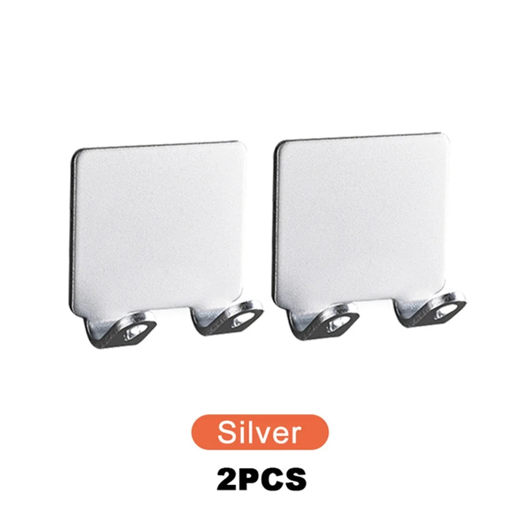 2/4PCS Adhesive Razor Holder Wall Mounted Bathroom For Shower Hook Rack Gillette Shaver Shaving Holder Black Plastic Hook