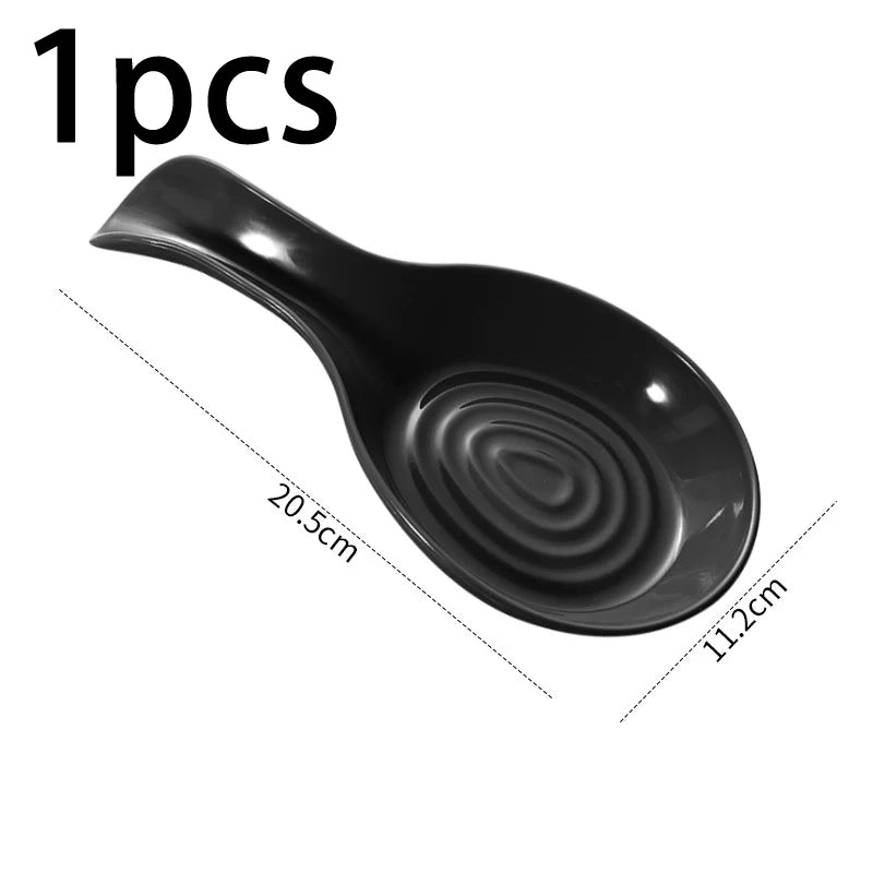 Large Kitchen Spoon Rest Holder | Heat-Resistant Cooking Utensil Rest | Countertop Spoon Holder