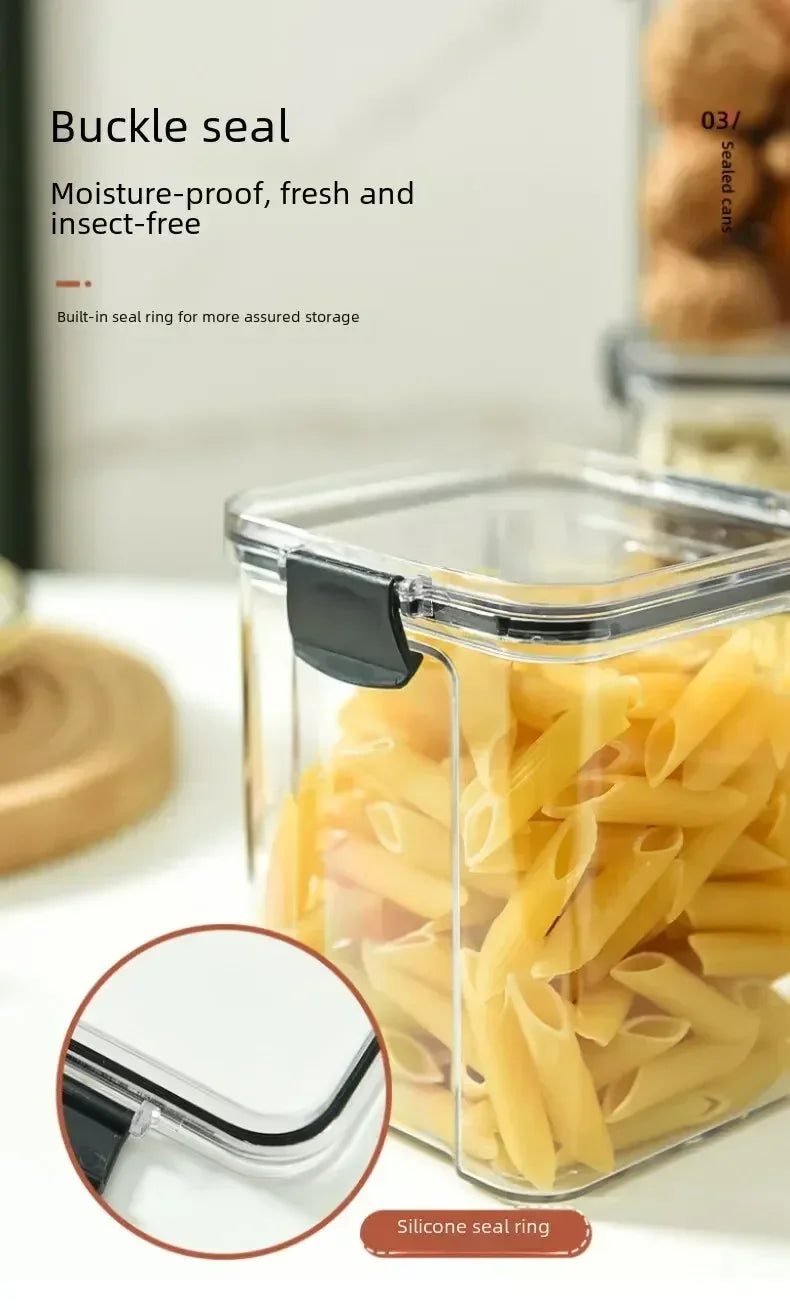 Sealed Jar High Quality Plastic Container Grain Storage Box Large Capacity Refrigerator Cabinet Storage Tank Moisture Proof ﻿New