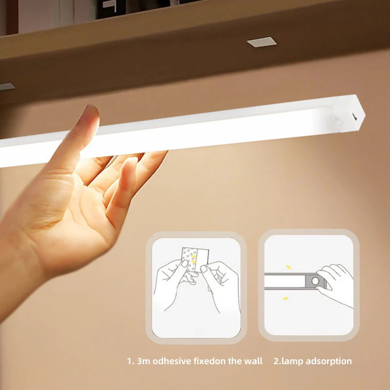 Rechargeable Motion Sensor LED Light Bar | Wireless Lighting | USB Dimmable Light | Under Cabinet, Kitchens, Closets, Stairways, Hallways, Bedrooms