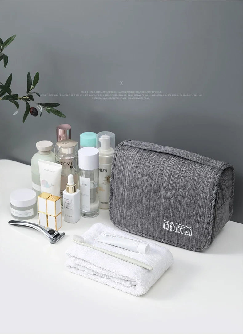 Waterproof Hanging Toiletry Bag | Home or Travel Organizer | Cosmetic & Bathroom Storage Pouch for Men & Women