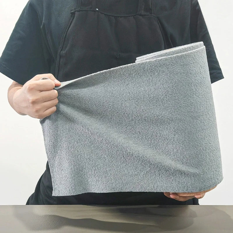 50-Pack Tear-Off Microfiber Cleaning Cloths | Non-Stick Grease-Resistant Kitchen Towels for Counters, Stovetops & Range Hoods
