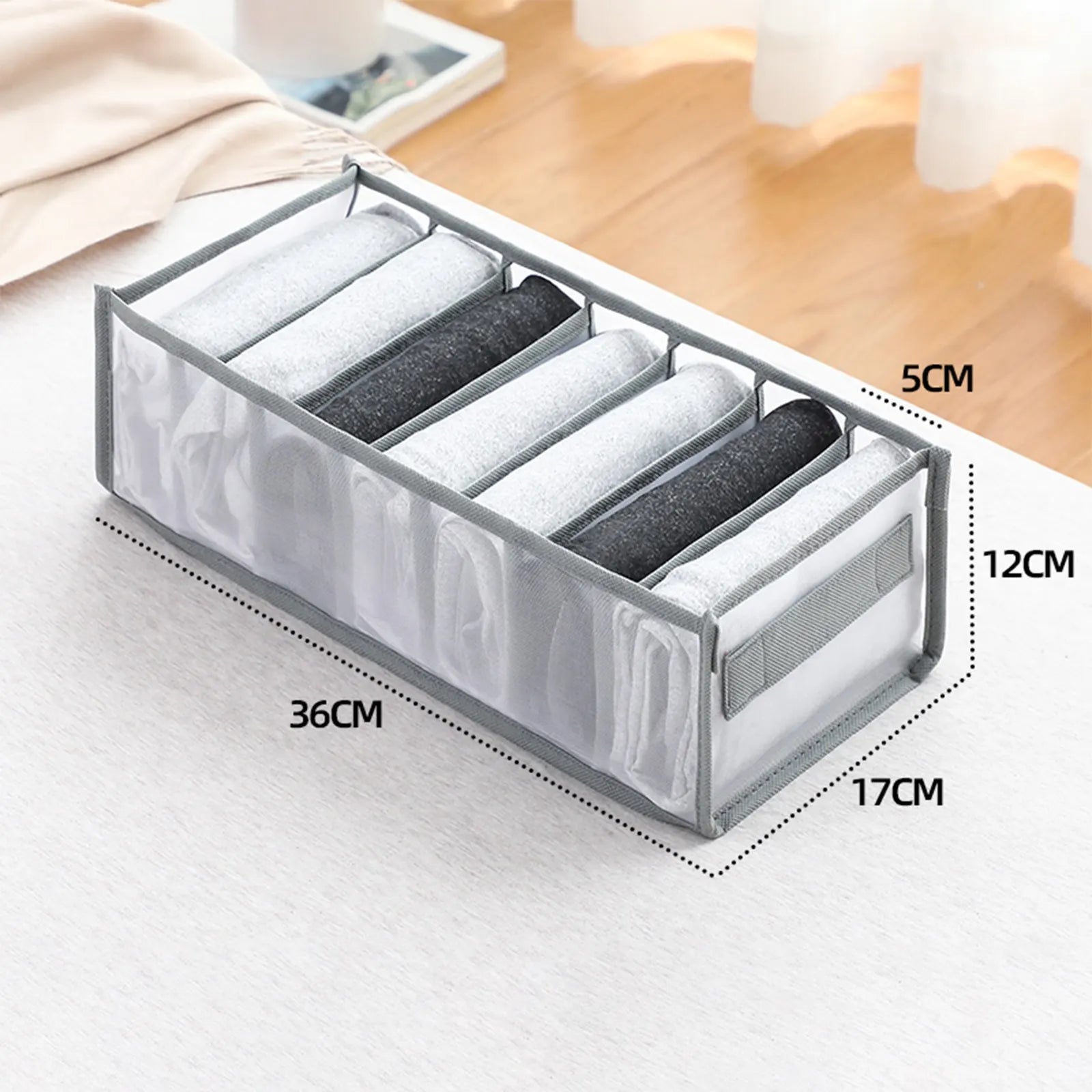 Dresser Drawer Organizer | Closet Storage Box for Clothes