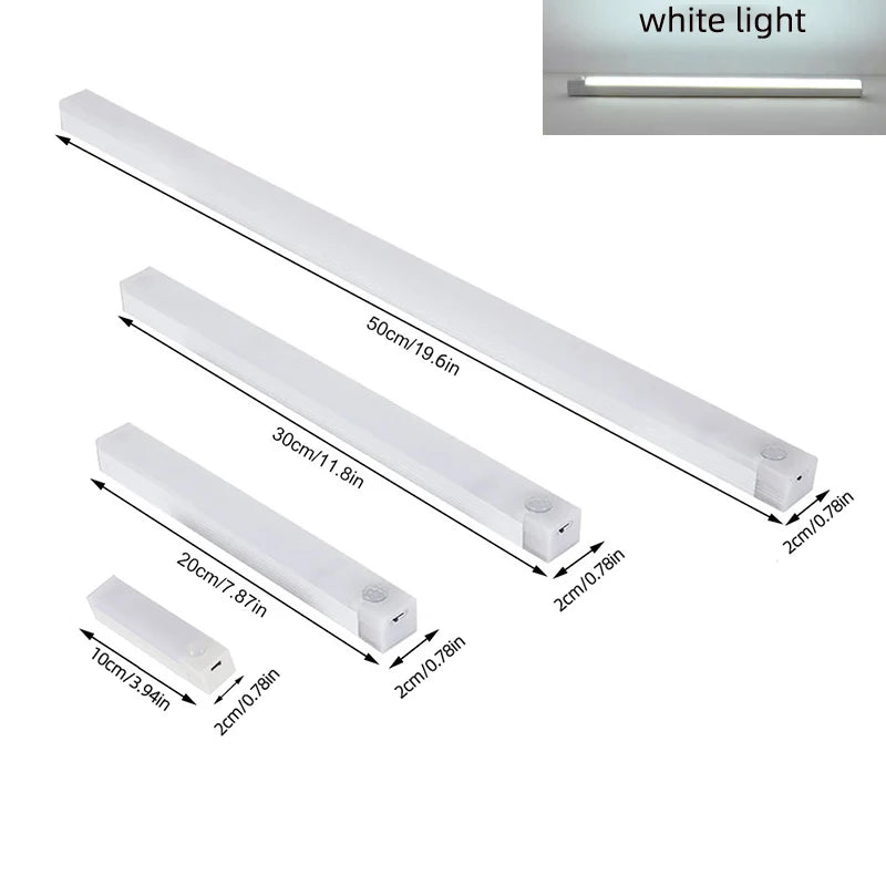 Rechargeable Motion Sensor LED Light Bar | Wireless Lighting | USB Dimmable Light | Under Cabinet, Kitchens, Closets, Stairways, Hallways, Bedrooms