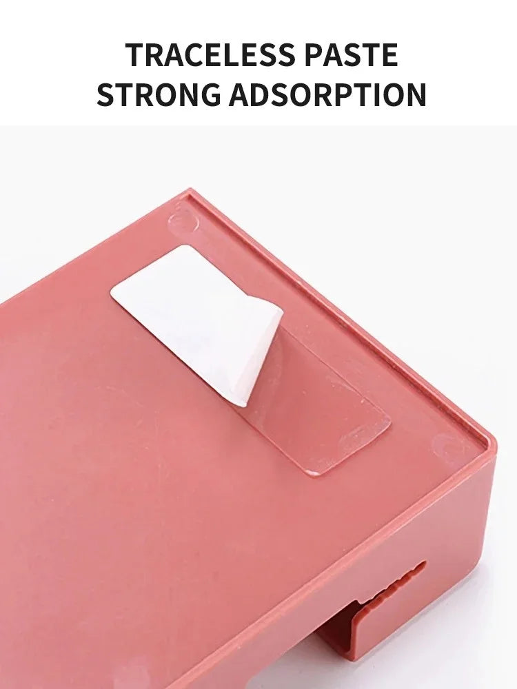 Wall Mounted Remote Controller Storage Box Mobile Phone Charging Holder Storage Box Universal Phone Stand Pen Pencil Organizer