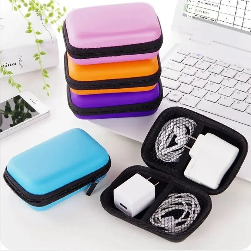 Portable Electronics Organizer Case | Waterproof Travel Cable Storage Bag for Chargers, Earphones & USB Accessories