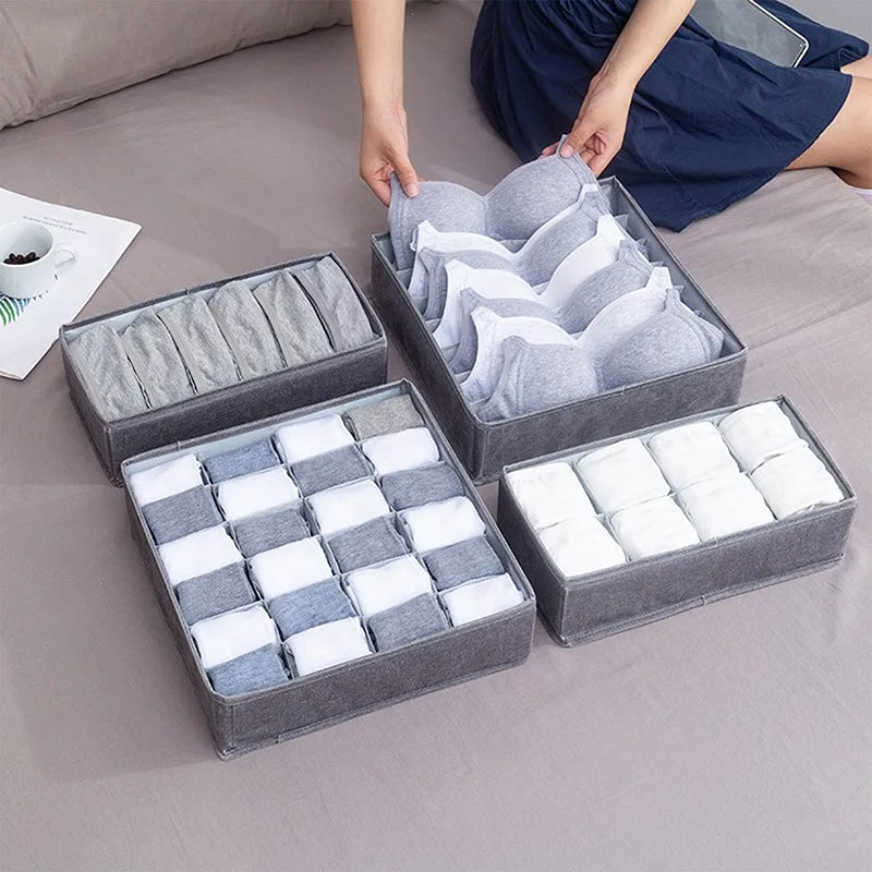 Dresser Drawer Organizer | Closet Storage Box for Clothes