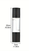 2-in-1 Salt & Pepper Grinder | Dual Chamber Manual Spice Mill with Adjustable Grinders | Stainless Steel Salt and Pepper Shaker | Kitchen Accessory