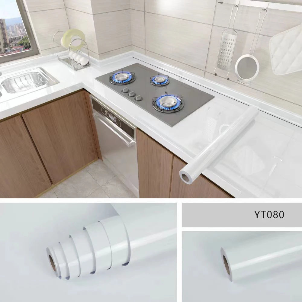 Marble Peel & Stick Wallpaper | Waterproof Oil-Proof Contact Paper for Kitchen Countertops, Cabinets & Backsplash Renovation