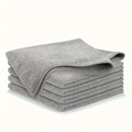 Microfiber Cleaning Cloth Set | Soft Reusable Gray Dish & Kitchen Cleaning Towels | Streak-Free Multipurpose Cleaning Rags