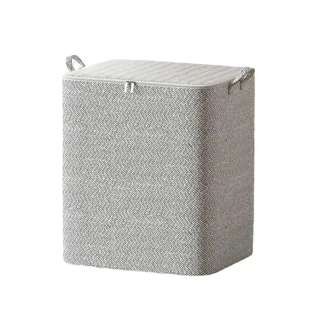 Large Foldable Storage Bag with Zipper Lid | Storage Bin | Closet Organizer