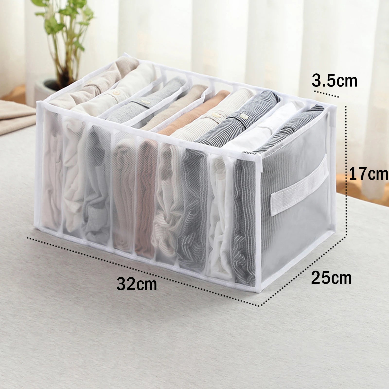 Dresser Drawer Organizer | Closet Storage Box for Clothes