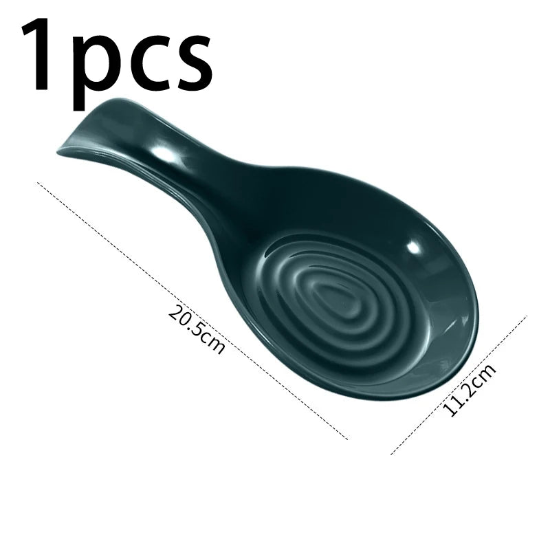 Large Kitchen Spoon Rest Holder | Heat-Resistant Cooking Utensil Rest | Countertop Spoon Holder
