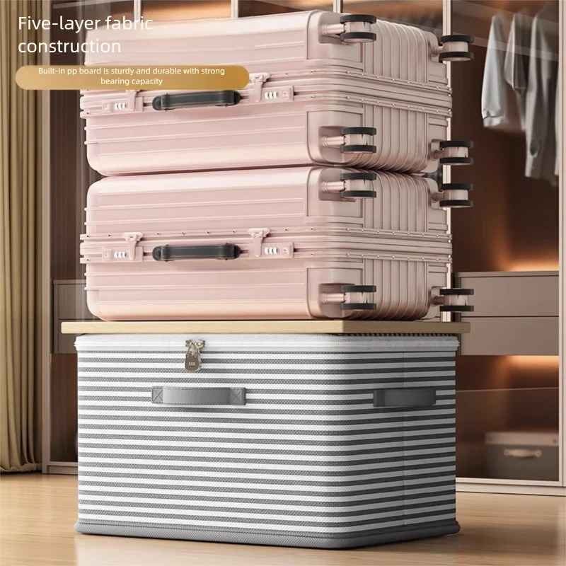 Lockable Foldable Storage Box | Password Protected Organizer Bin | Large Clothing, Blanket & Toy Storage Container for Closet Organization